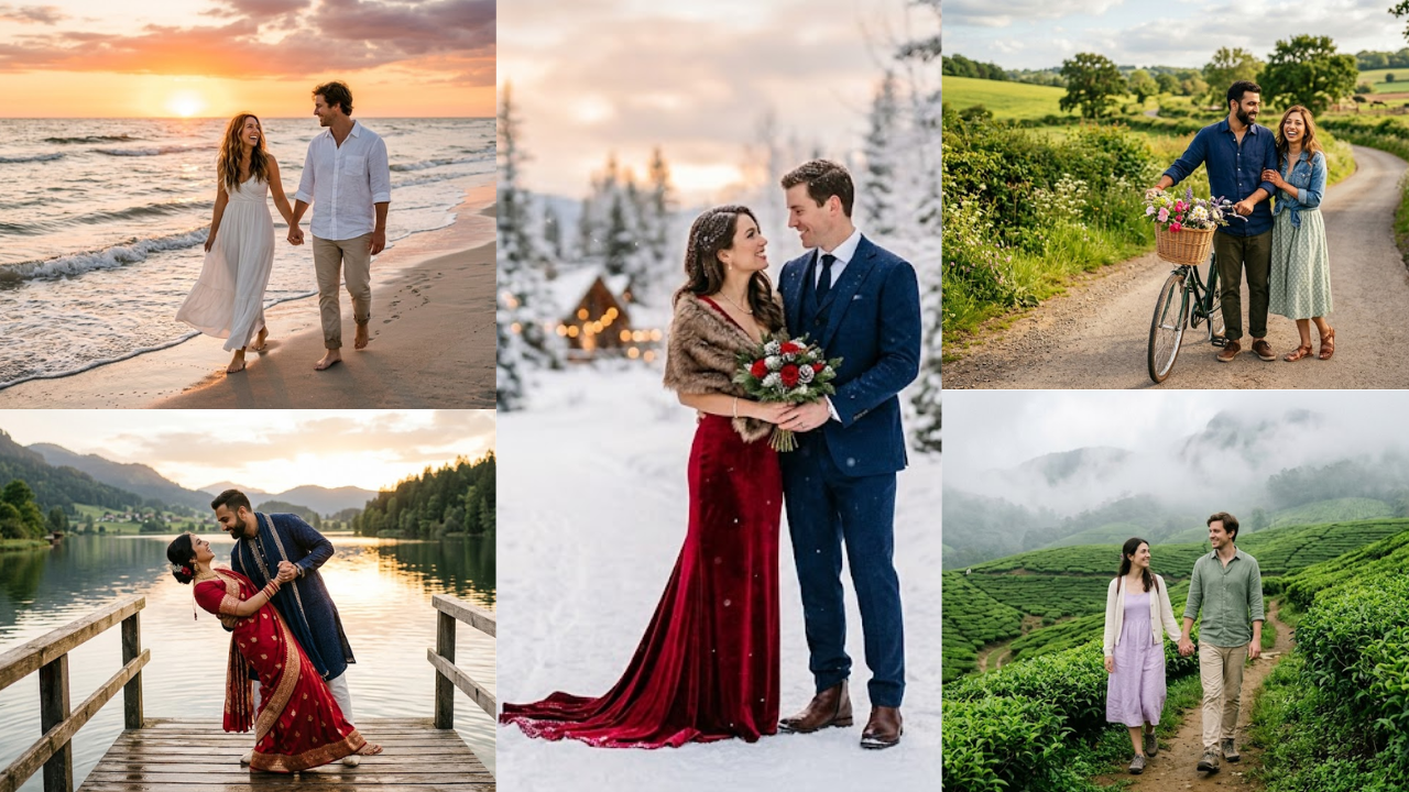 AI Photo Editor Prompts for Pre-Wedding Shoots