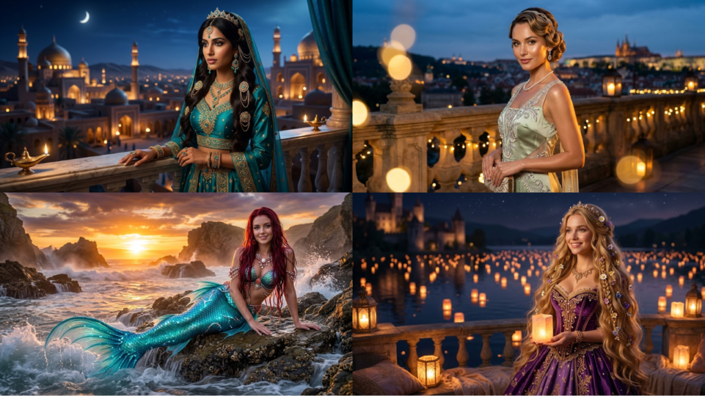 Gemini AI Disney Princess Photo Prompts