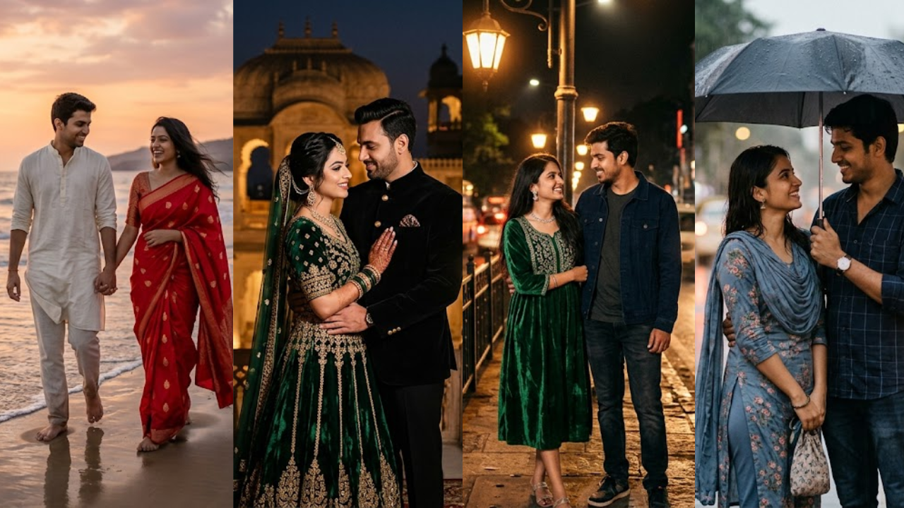 Indian Couple AI Photo Prompts