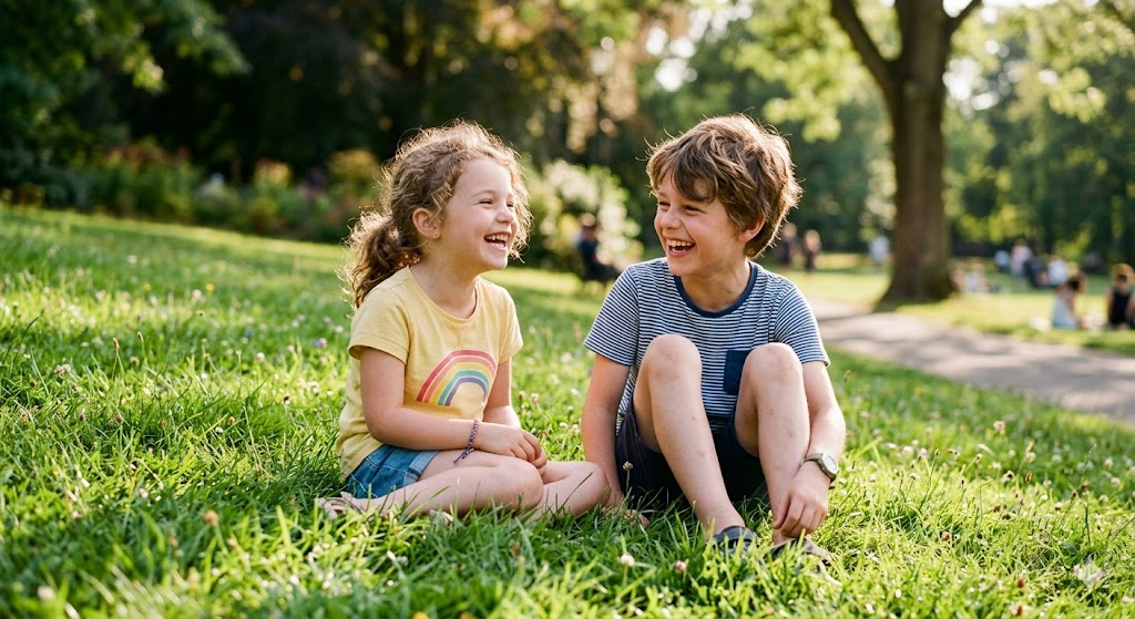 Cute Sibling Laughing Moment