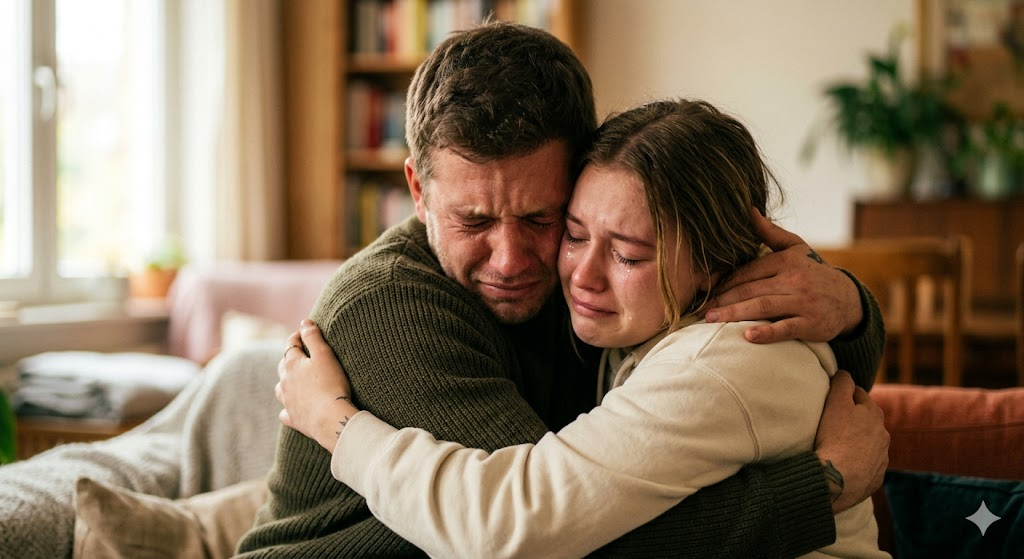 Emotional Hug Scene