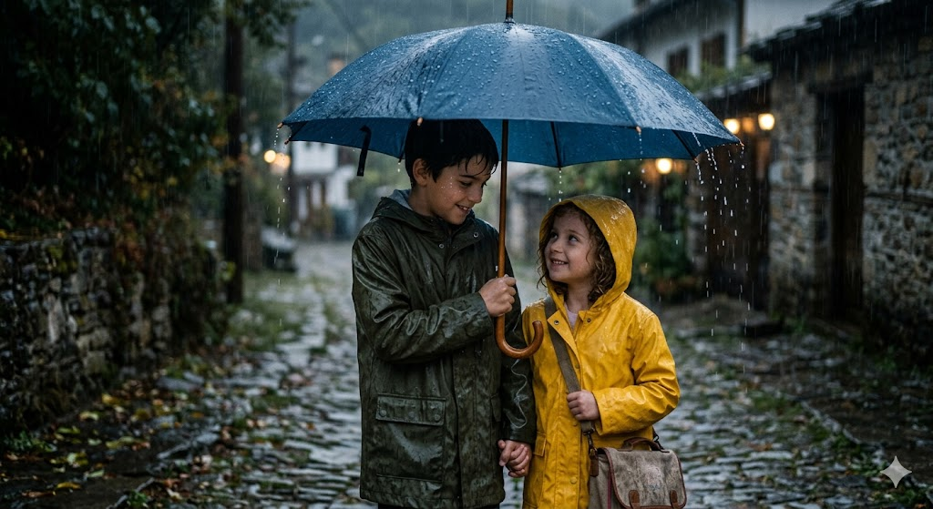 Rainy Day Scene