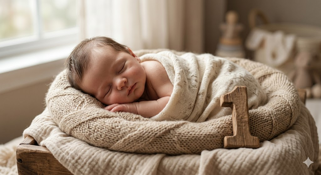 1st Month Celebration Sleeping Angel