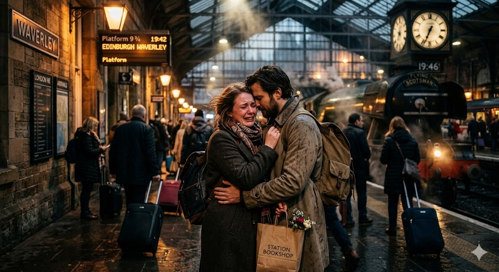 Cinematic Train Station Scene