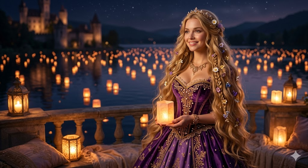 Rapunzel Lantern Moment