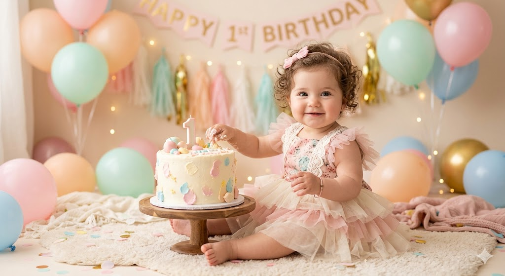 Cute Baby Girl Gemini Birthday Prompt