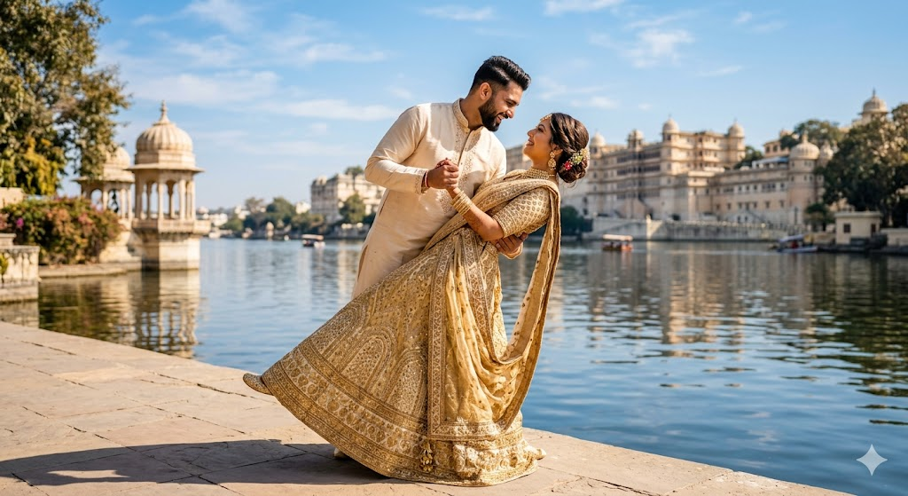 Romantic Traditional Lake Portrait