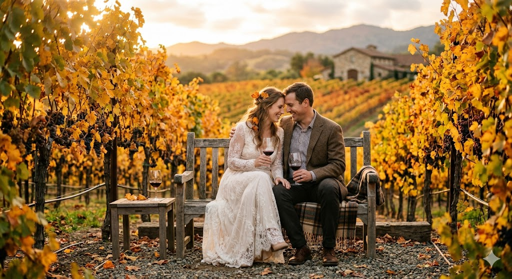 Autumn Vineyard Romance