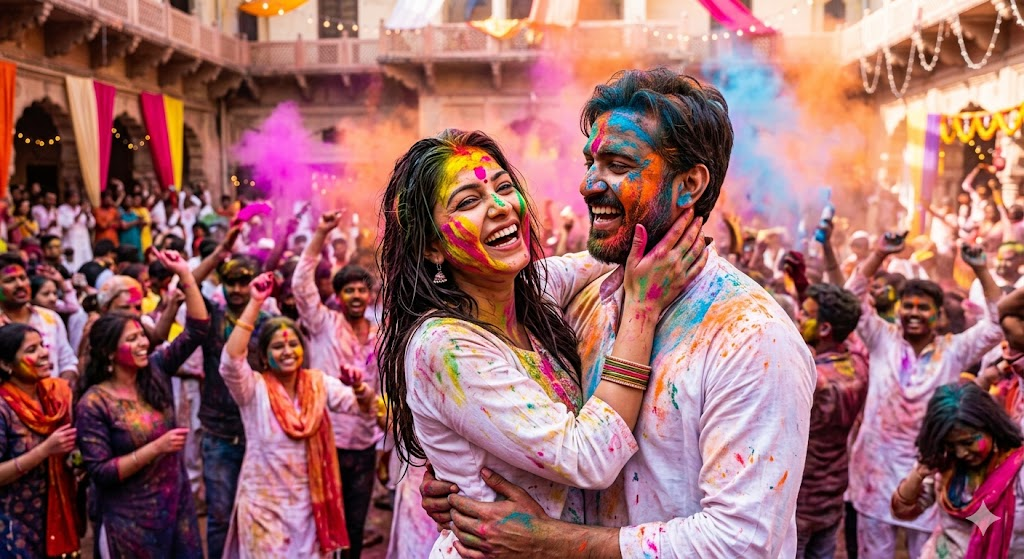 Festival Celebration Couple
